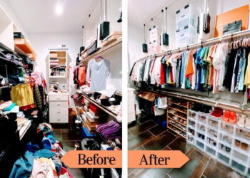 چگونه یک کمد را یک‌بار برای همیشه مرتب کنیم